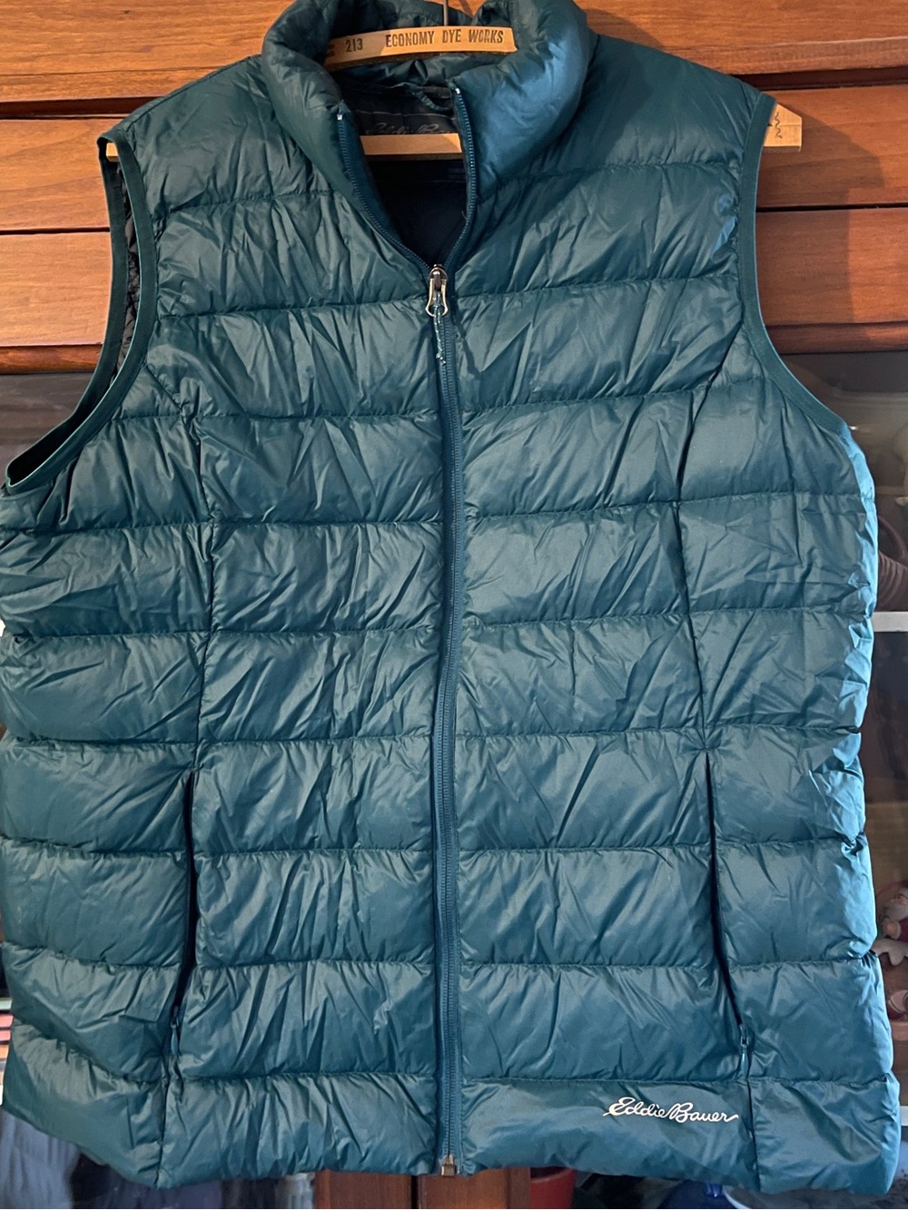 Eddie Bauer Teal Quilted Packable Men's Vest
